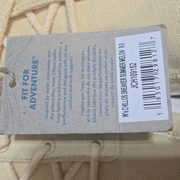Chaco Summer Melon Size 9 Womens Canvas Sneakers Tan Color - Picture 2 of 12